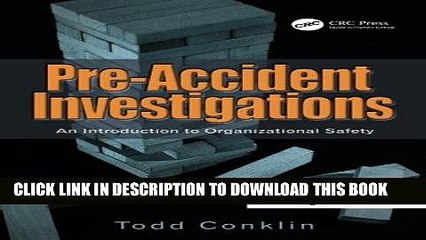 [BOOK] PDF Pre-Accident Investigations: An Introduction to Organizational Safety New BEST SELLER