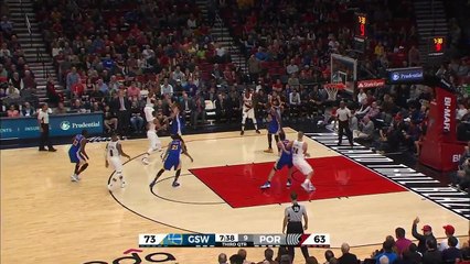 Stephen Curry Deep Three - Warriors vs Blazers - November 1, 2016 - 2016-17 NBA Season