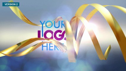 POPULAR 5 - GOLD RIBBONS BEAUTIFUL - Video Intro Logo Reveal - colorful elegant clean