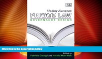 Big Deals  Making European Private Law: Governance Design  Best Seller Books Best Seller