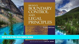 Must Have  Brown s Boundary Control and Legal Principles  READ Ebook Full Ebook
