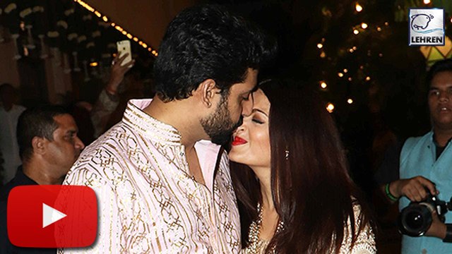 Aishwarya Rai Abhishek Bachchan KISSED At Diwali Bash