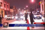 Realizan operativo de alcoholemia durante celebraciones en Barranco