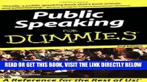 [READ] EBOOK Public Speaking For Dummies ONLINE COLLECTION