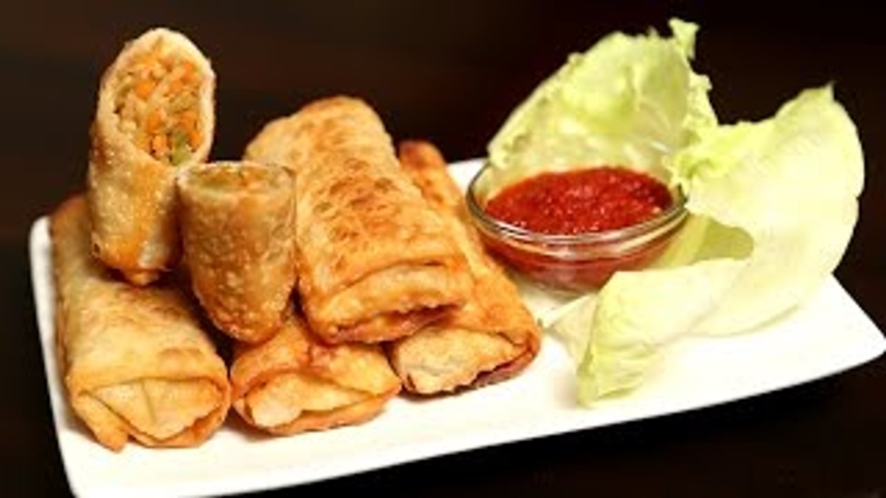 Veg Spring Roll | Quick Easy To Make Crispy Snack Recipe | Ruchi's Kitchen