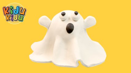 Play Doh Modelling Friendly Halloween Ghost | Fun and Creative DIY for Kids