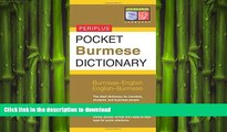 FAVORIT BOOK Pocket Burmese Dictionary: Burmese-English English-Burmese (Periplus Pocket