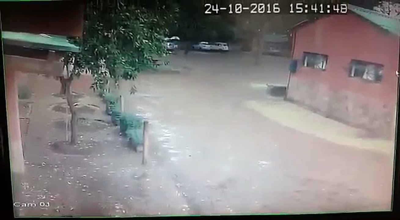 Lady WIth Umbrella Hit By Lightning