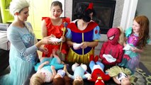 Disney Princess Games Frozen Elsa Gets Sunburned & Joker funny prank vs spiderman pink part 4