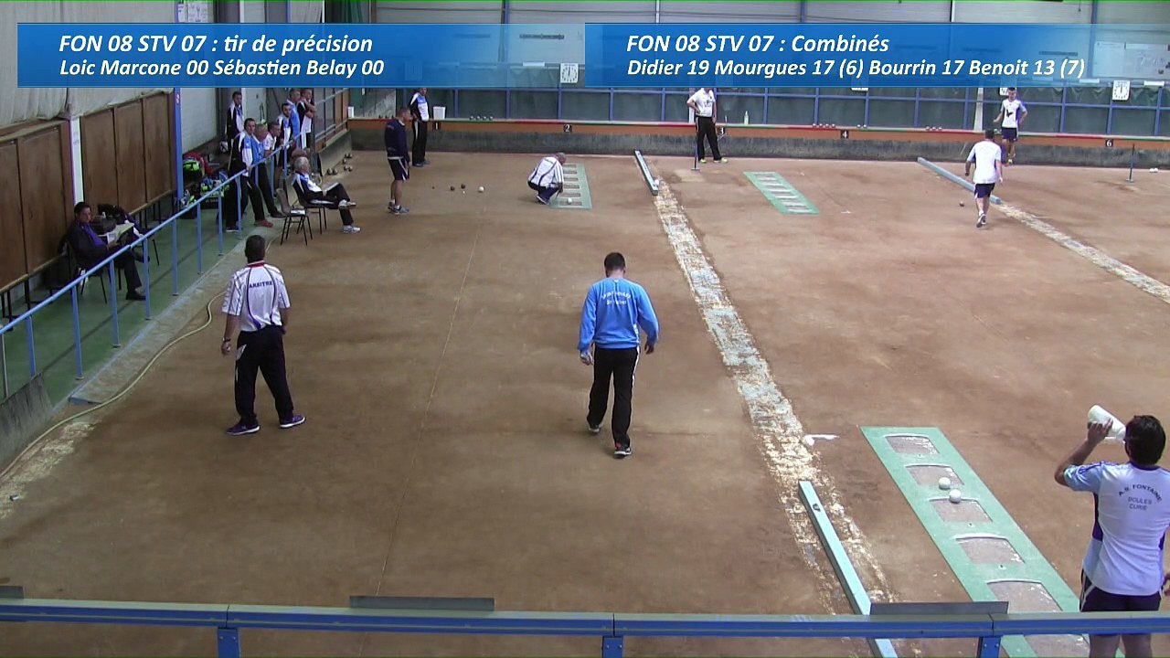 Second tour, second tir de précision, Club Elite Masculin, J7, Fontaine vs Saint-Vulbas, Sport Boules, saison 2016-2017