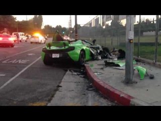 McLaren Sports Car Destroyed After Collision With Audi in L.A.