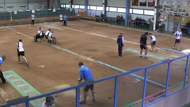 Premier tour, tir rapide en double, Club Elite Masculin, J7, Fontaine vs Saint-Vulbas, Sport Boules, saison 2016-2017