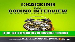 [FREE] EBOOK Cracking the Coding Interview: 189 Programming Questions and Solutions ONLINE