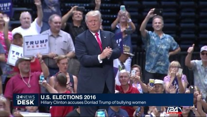 Clinton accuses Trump of bullying women