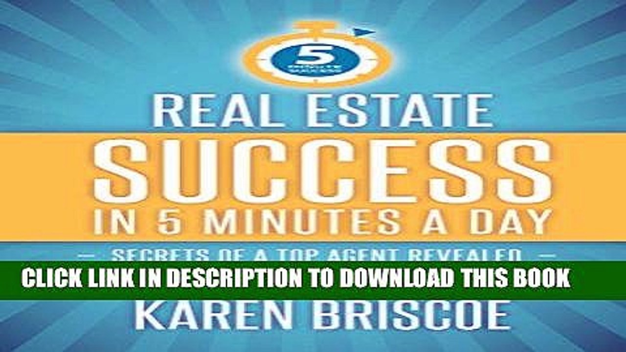 [PDF] Real Estate Success in 5 Minutes a Day: Secrets of a Top Agent Revealed Full Collection