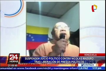 Venezuela: suspenden juicio contra Maduro tras liberación de presos políticos
