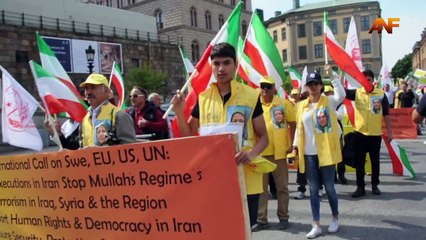 Zarif Protested by Kurds in Stockholm- 02 06 2016