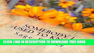 Ebook Somebody I used to know Free Download
