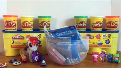 GIANT NINJAGO KAI Play Doh Surprise Egg - MLP, Thomas and Friends, Peppa Pig, Fashems Surprises