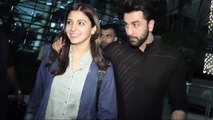 Ae Dil Hai Mushkil Movie Actors - Ranbir Kapoor & Anushka Sharma Spotted At Mumbai Airport