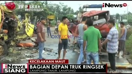 Download Video: Satu Orang Tewas dalam Kecelakaan Maut truk di Lampung Timur