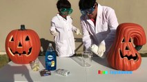 OOZING PUMPKIN Halloween Fun and Easy Science Experiments For Kids ep1