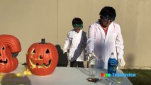 OOZING PUMPKIN Halloween Fun and Easy Science Experiments For Kids ep2