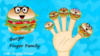 Burger finger family song │ Finger family nursery rhyme for children