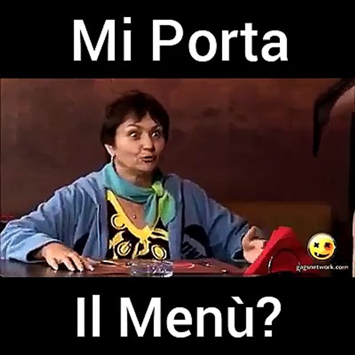 Mi porta il menù?