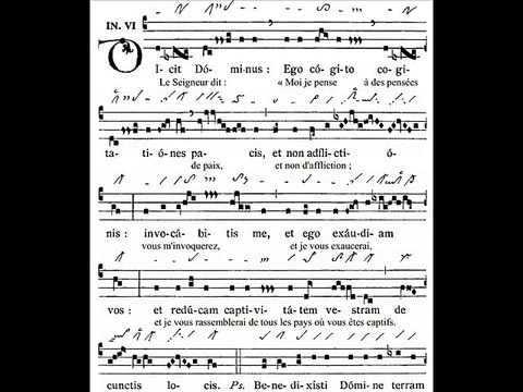 Introitus Dicit Dominus, Dominica XXXIII TpA (33 TO)