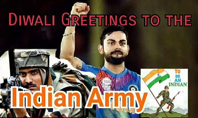 Virat Kohli salute To Indian Army