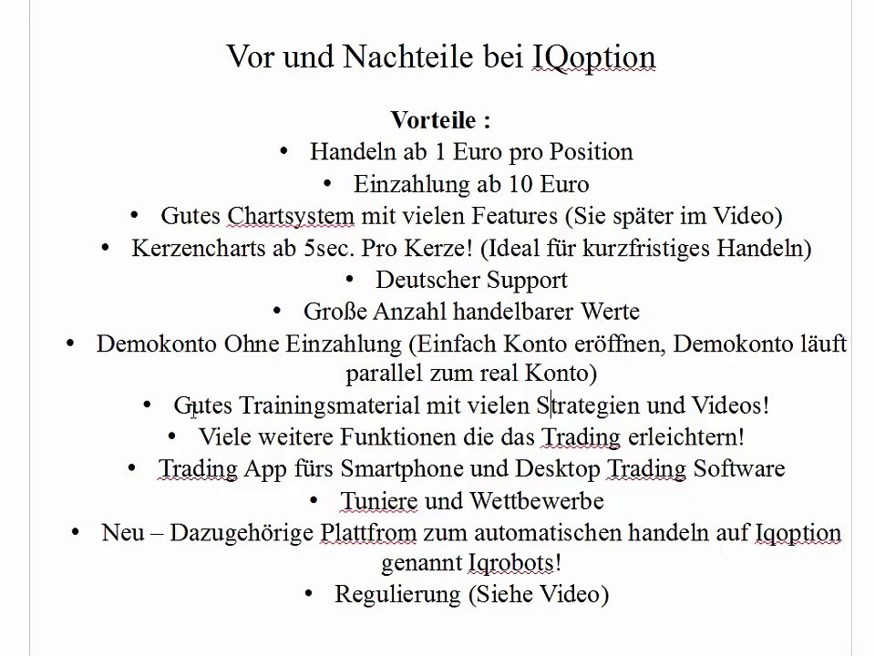 IQ Option Testbericht - Deutsche Strategie & Tutorial
