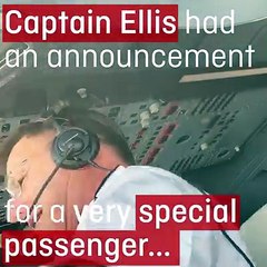 Love is in the air as a Plane pilot proposes to a passenger mid-flight