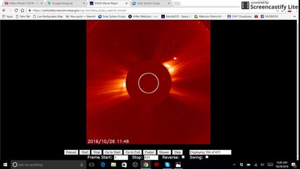 LARNGE PLANET DETECTED ON NASA'S SOHO SPACE TELESCOPE OCT. 28TH 2016