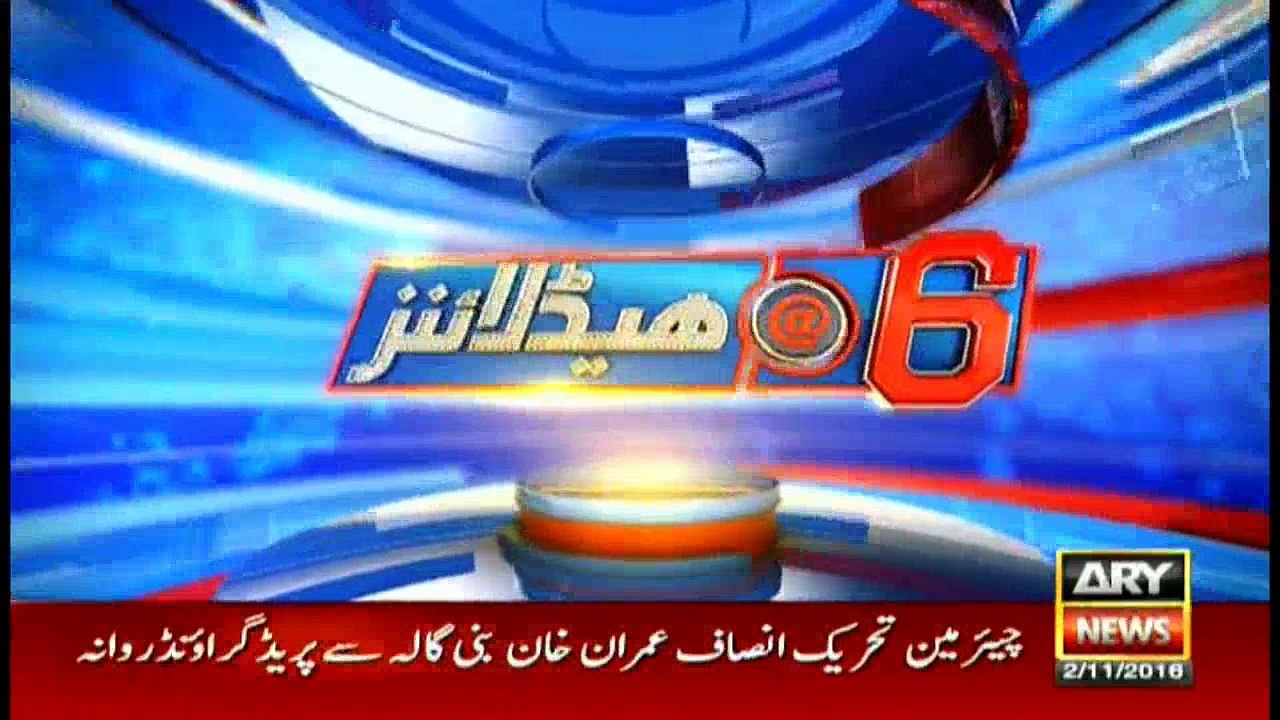 Headlines 1800 2nd November 2016