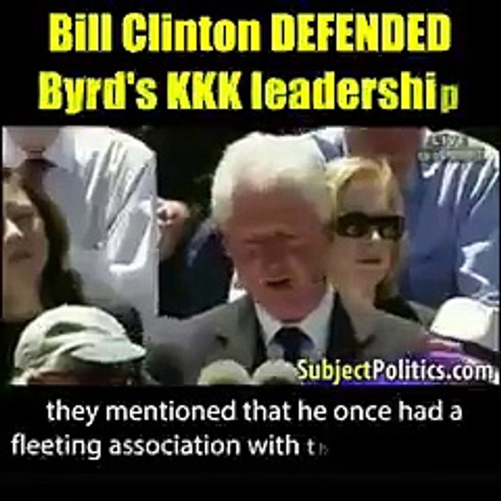 Hillary hat offen zugegeben, dass K Dude Robert C. Byrd ihr Mentor war.