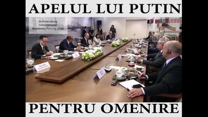 Acesta este apelul lui PUTIN pentru omenire. Războiul bate la ușă. România, trezește-te