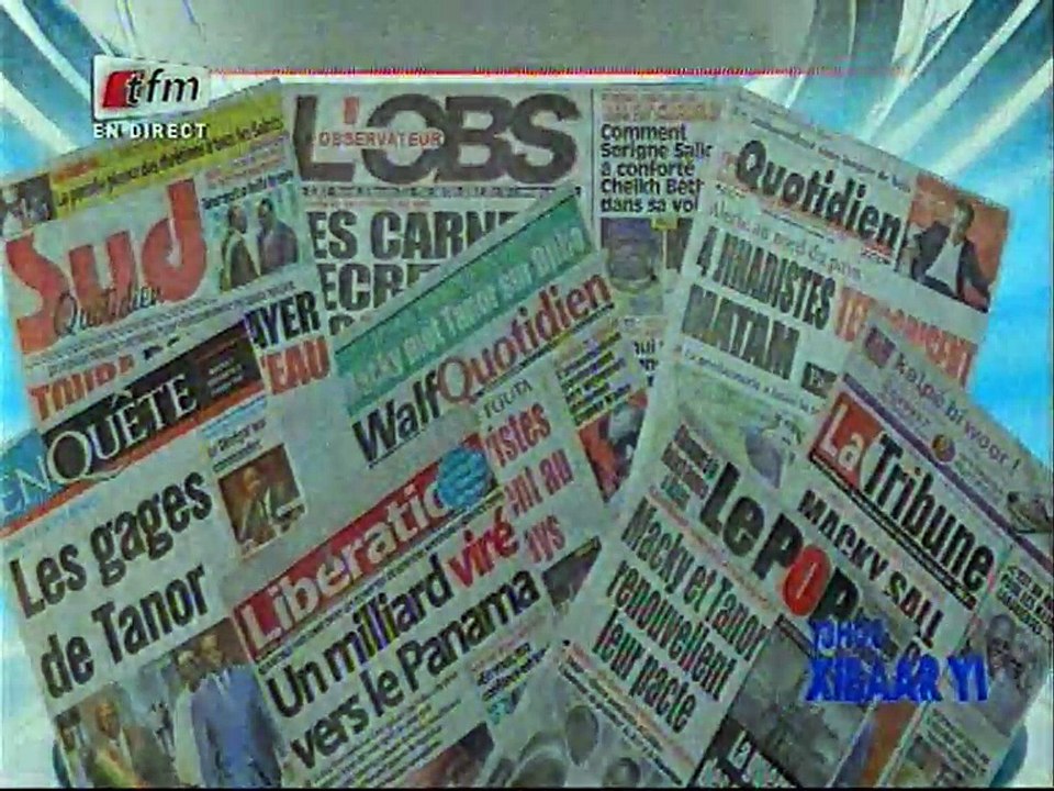 revue de presse!! toute l'actualité de ce mercredi 02 Novembre 2016