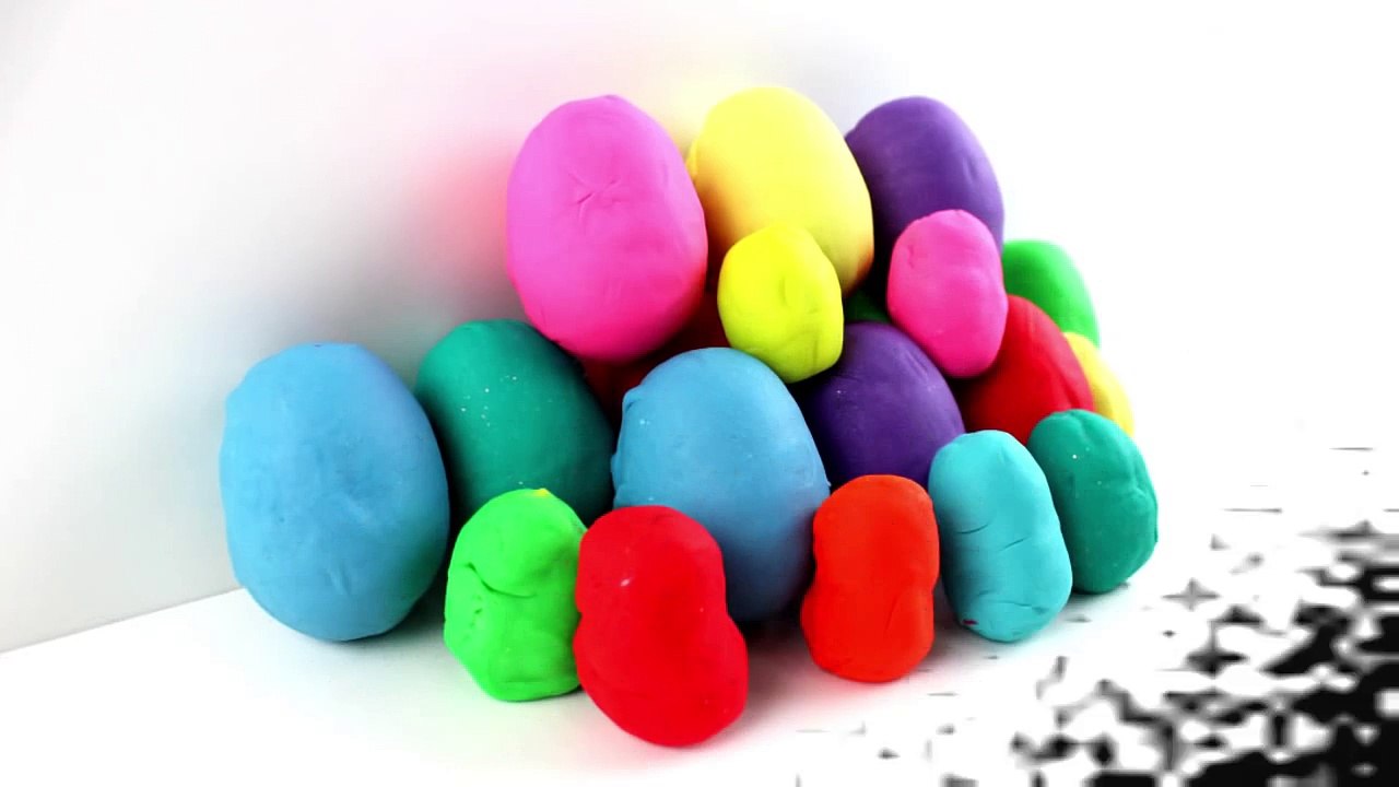 ♥ Play-Doh Surprise EGGS Hunt Dora The Explorer Doc McStuffins Mickey Mouse SpongeBob TMNT