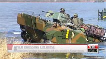 S. Korea conducts river-crossing exercise near Namhan River
