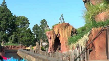 Cookie Monster on Splash Mountain Disneyland Water Ride With Sesame Street Cookie Monster