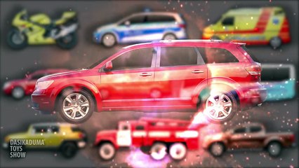 Learning Street Vehicles for Kids. Cars and Trucks. Fire truck Ambulance Pickup truck Police car Bus