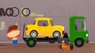 Car Doctor. Yellow car and McWheelie. Car's repair Cartoon. Kids animations. Kids cartoons.