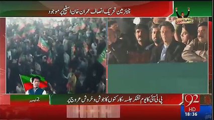 Aerial View of PTI Parade Ground Jalsagah After Imran Khan’s Arrival