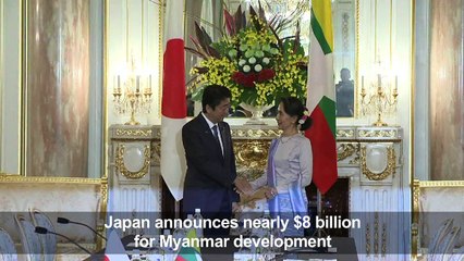 Japan announces nearly $8 bn for Myanmar development
