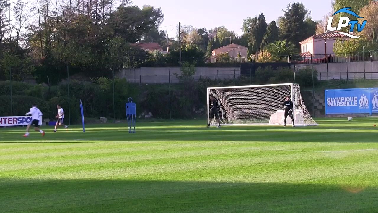 A l'entraînement avec... les attaquants de l'OM !
