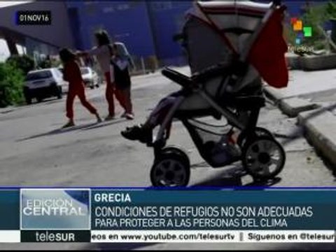 Grecia: refugiados, preocupados ante llegada del invierno