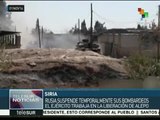 Siria: opositores apoyados por EEUU y Al-Nusra ganan terreno en Alepo