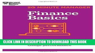 [Ebook] Finance Basics (HBR 20-Minute Manager Series) Download Free