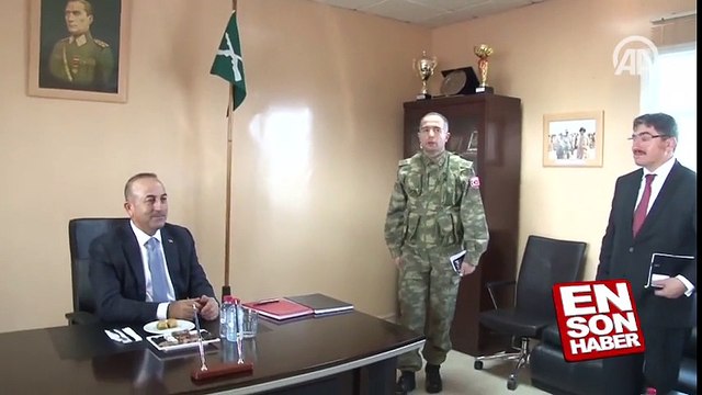 Mevlüt Çavuşoğlu TSK Kara Unsur Komutanlığı'nı ziyaret etti